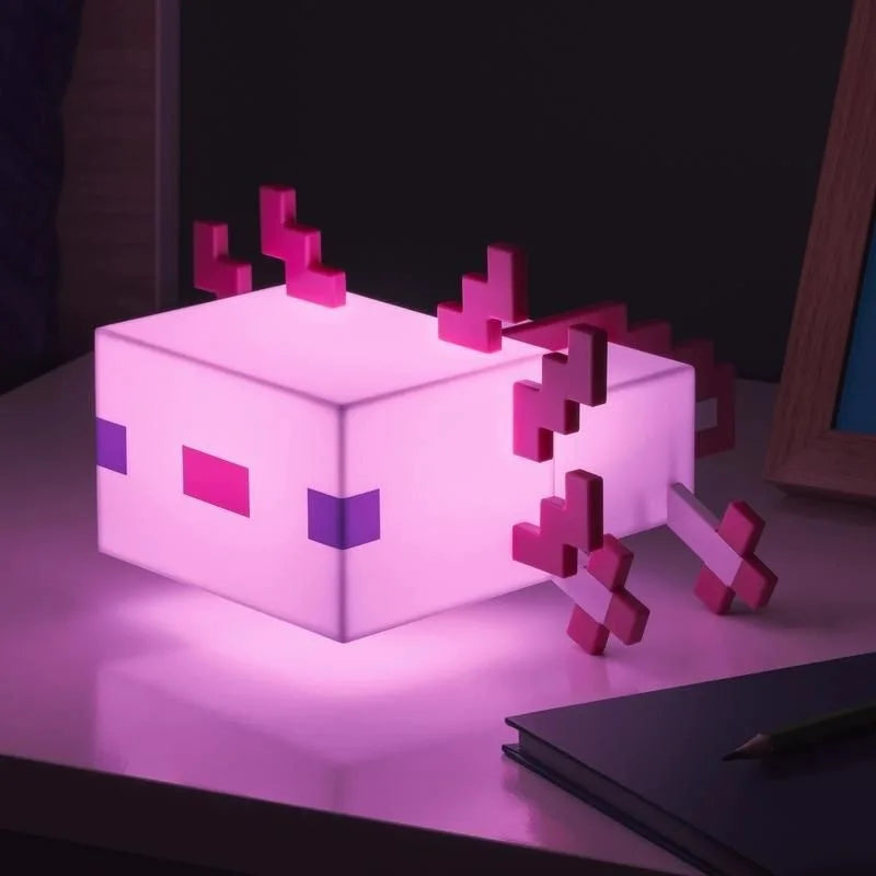 Minecraft Axolotl Éjjeli Lámpa