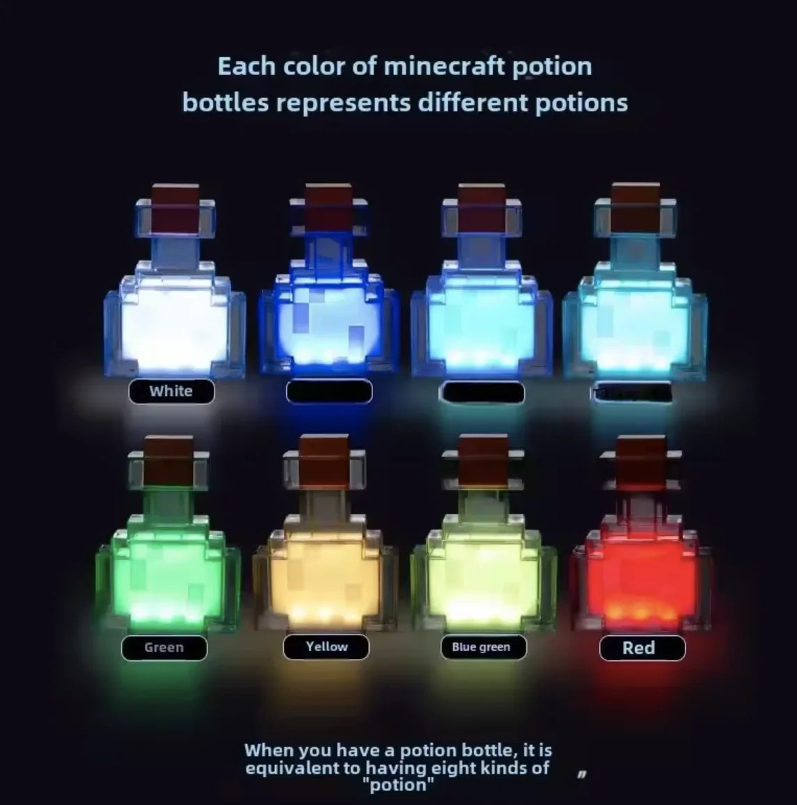 Színváltozó potion üveg